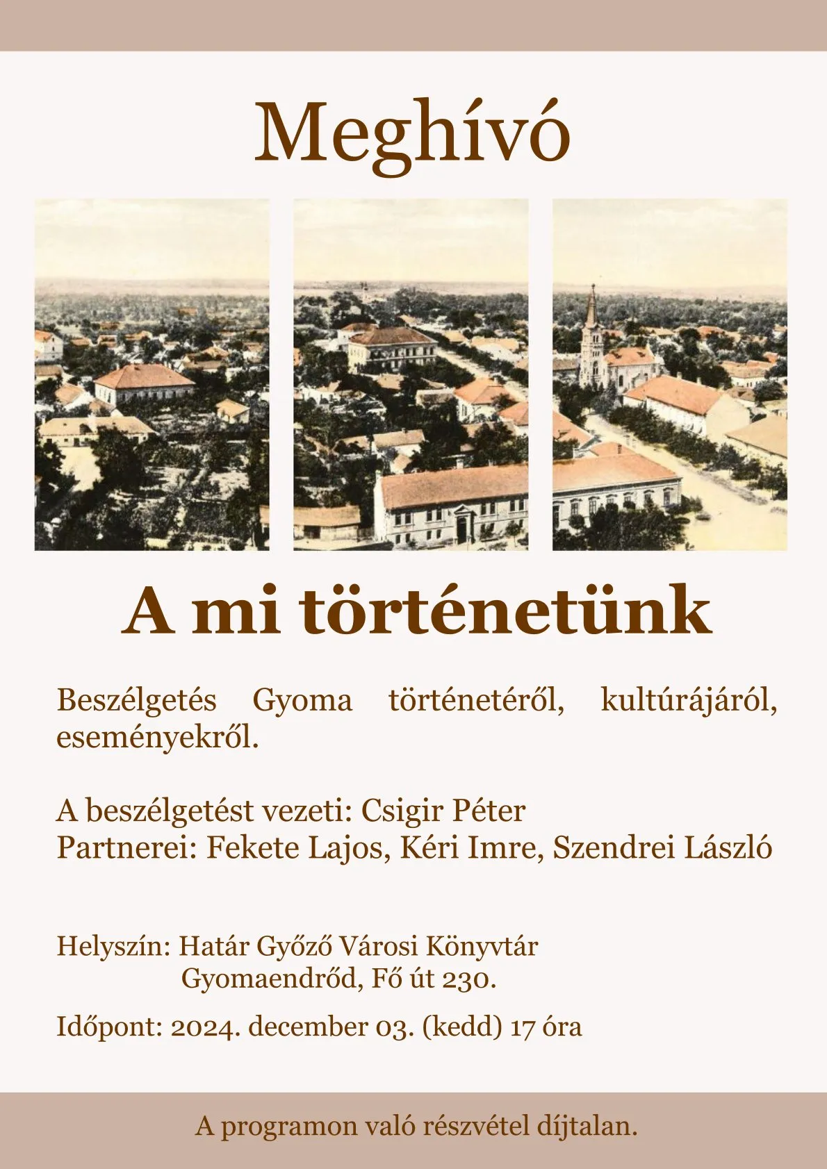 A mi történetünk