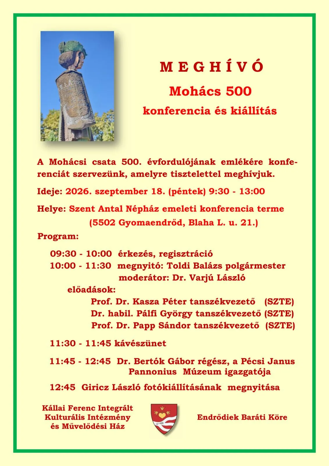Mohács 500 konferencia és kiállítás