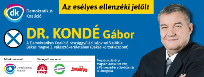 Bemutatkozik dr. Kondé Gábor országgyűlési képviselőjelölt