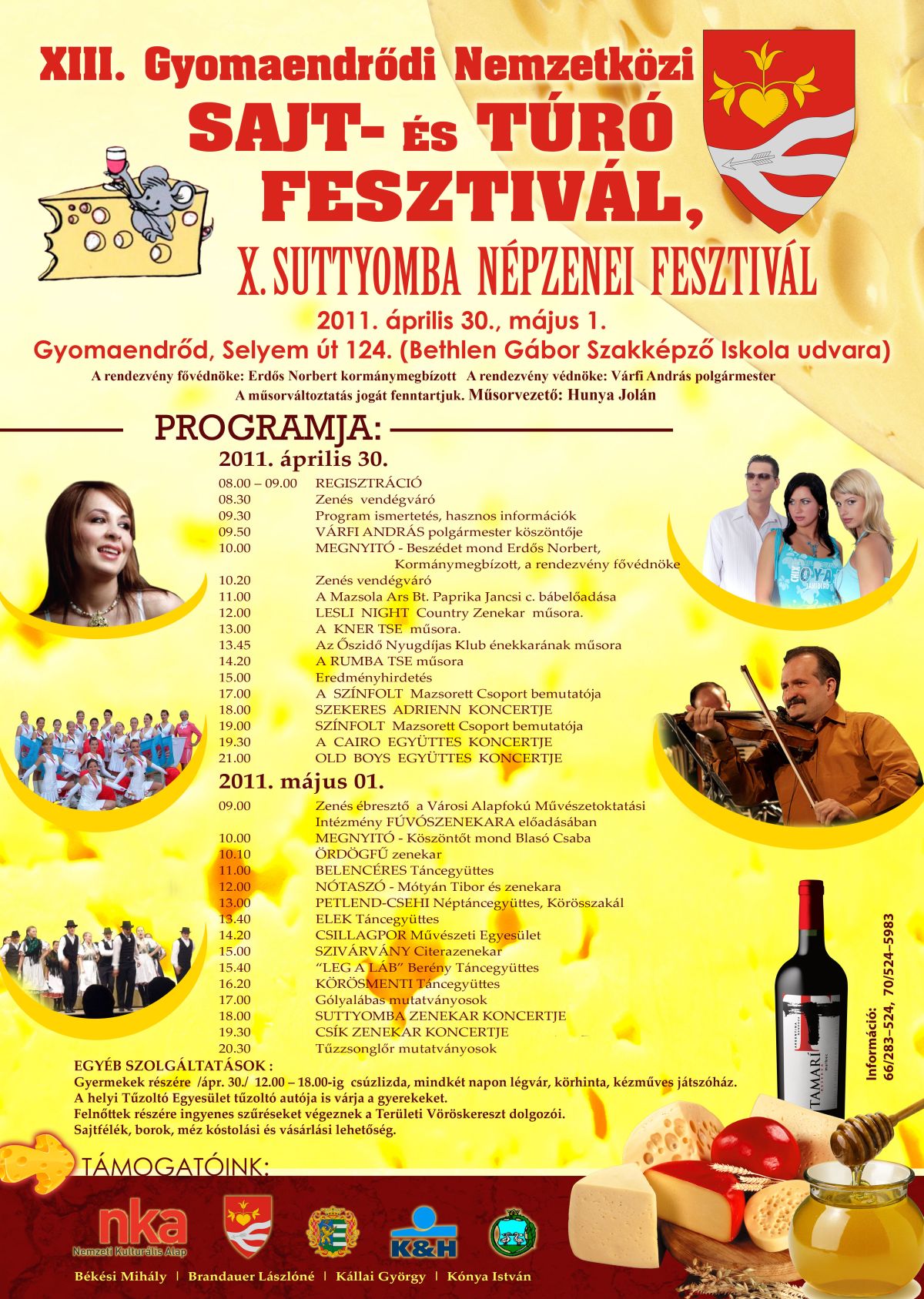 A XIII-a festival al brânzeturilor si a caşcavalului din Gyomaendrőd