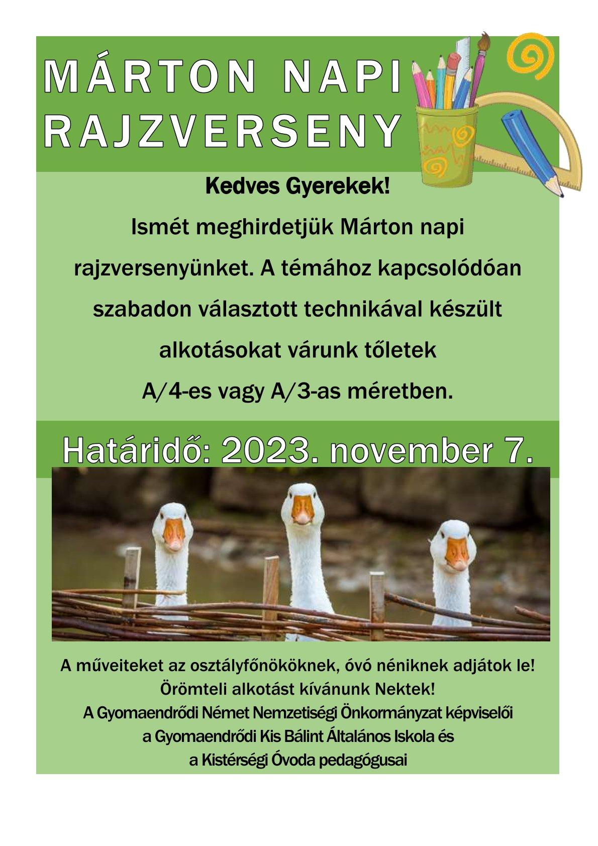 Márton napi rajzverseny