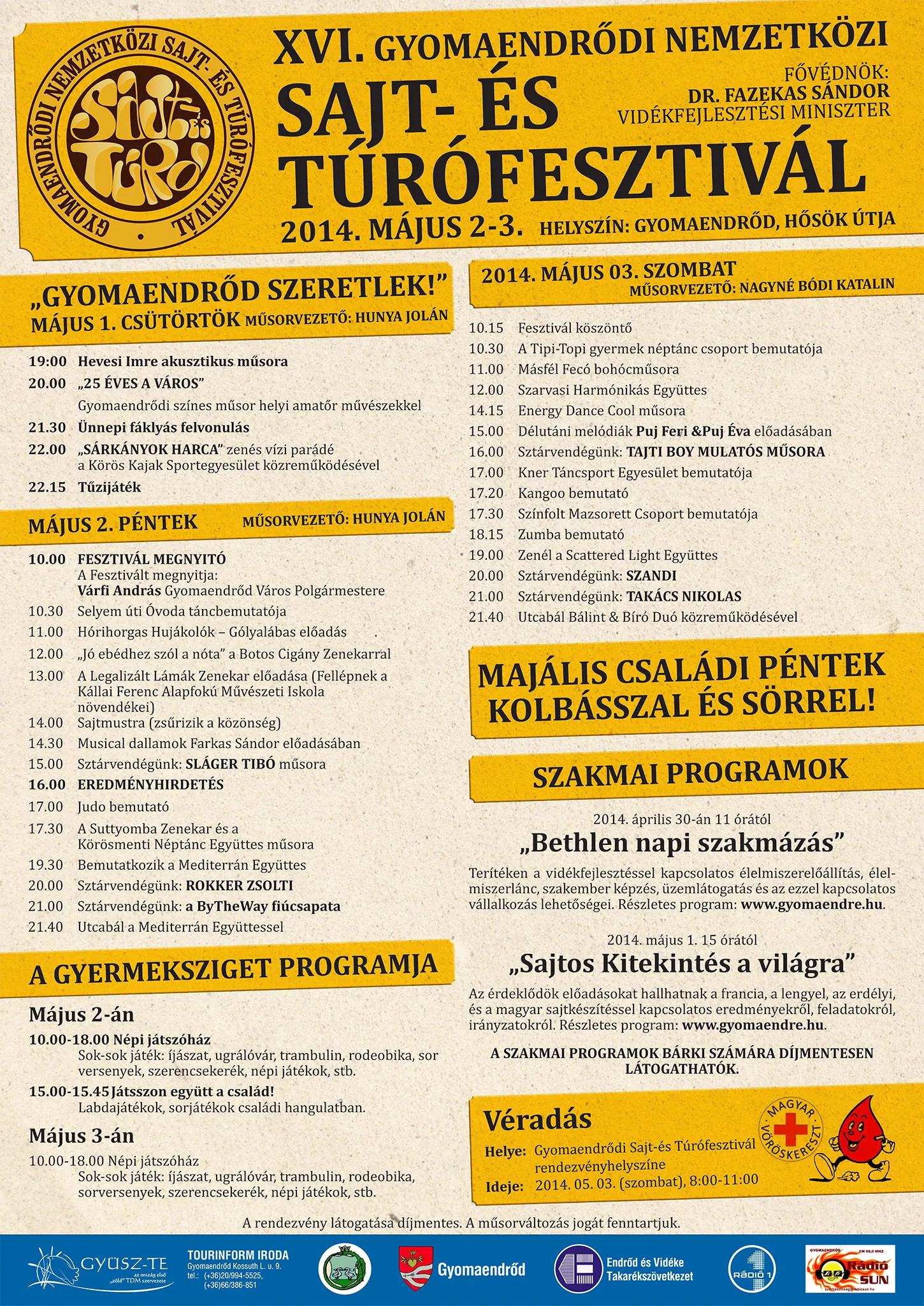 A XVI-a festival al brânzeturilor si a caşcavalului din Gyomaendrőd
