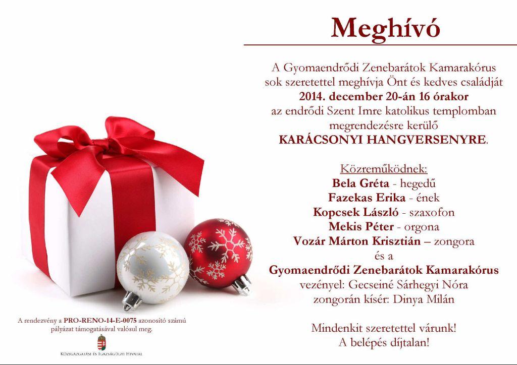 Karácsonyi hangverseny