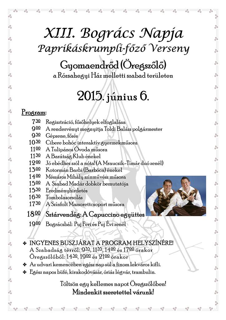 "Bogrács Napja" XIII. Paprikás Krumplifőző Verseny