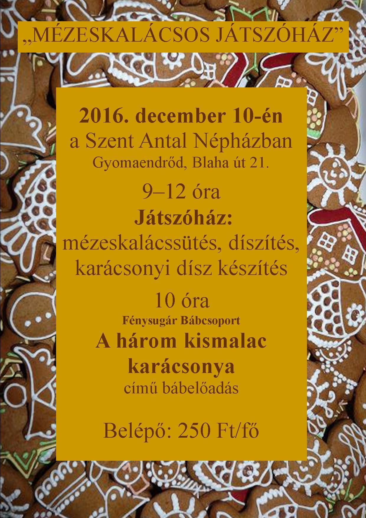 Mézeskalácsos Játszóház