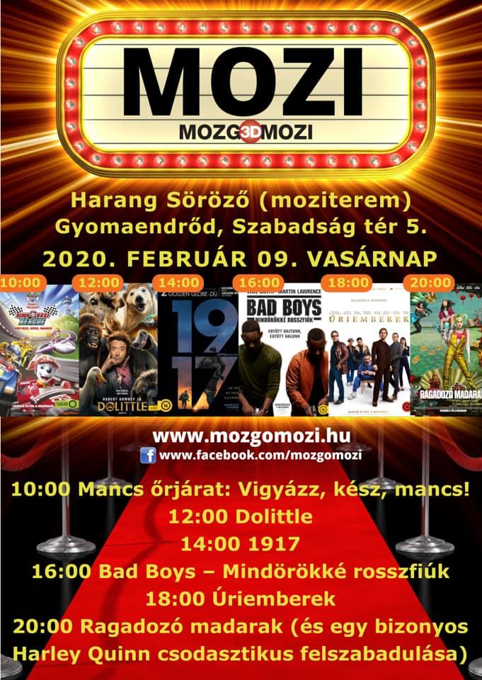Mozgó(3D)Mozi - 2020 február