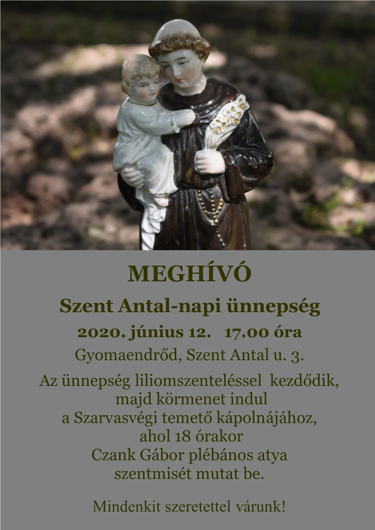 Szent Antal-napi ünnepség