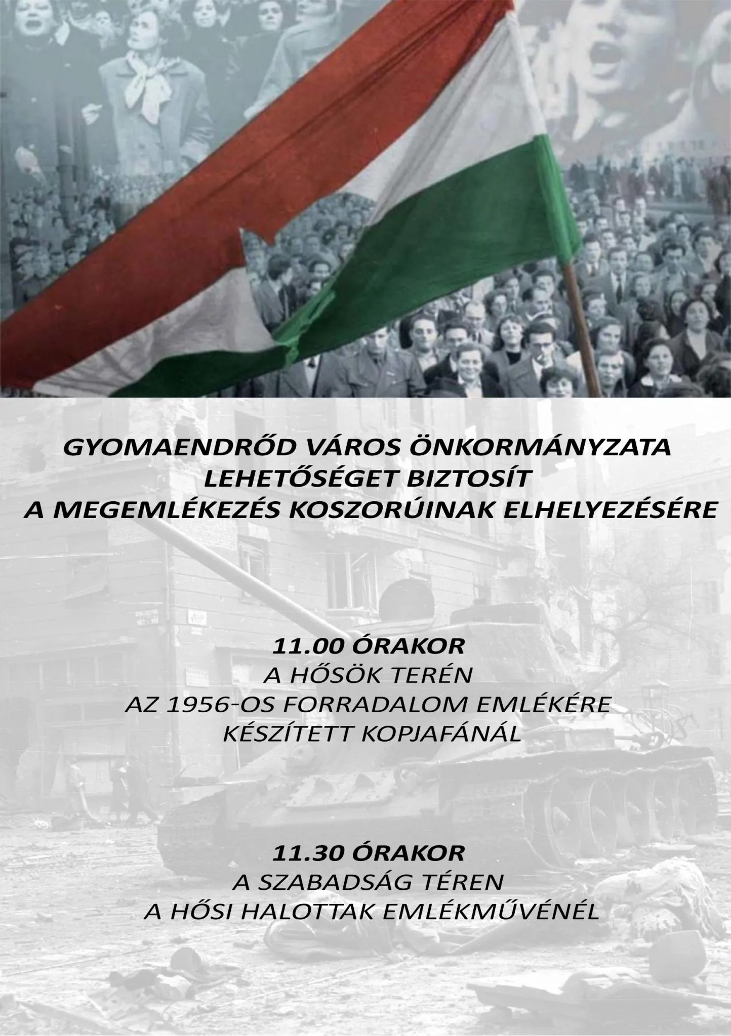 Nemzeti Ünnep - Október 23 (Koszorúzás)