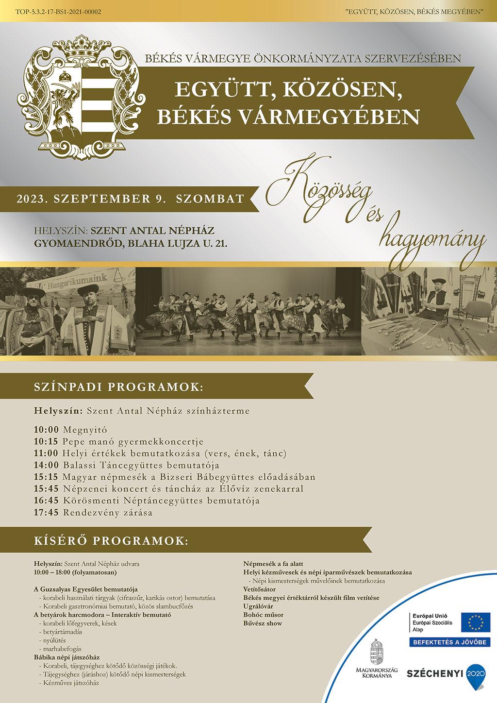Együtt, közösen Békés Vármegyében