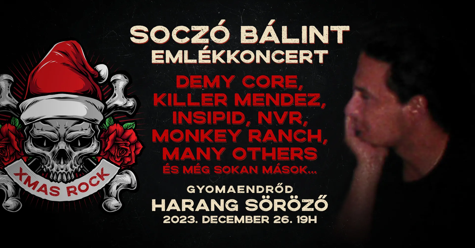 Soczó Bálint emlékkoncert és Rock karácsony