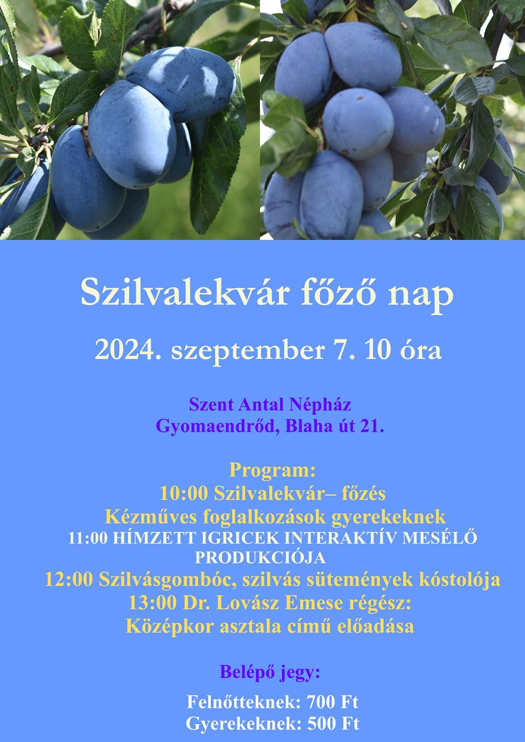 Szilvalekvár főző nap