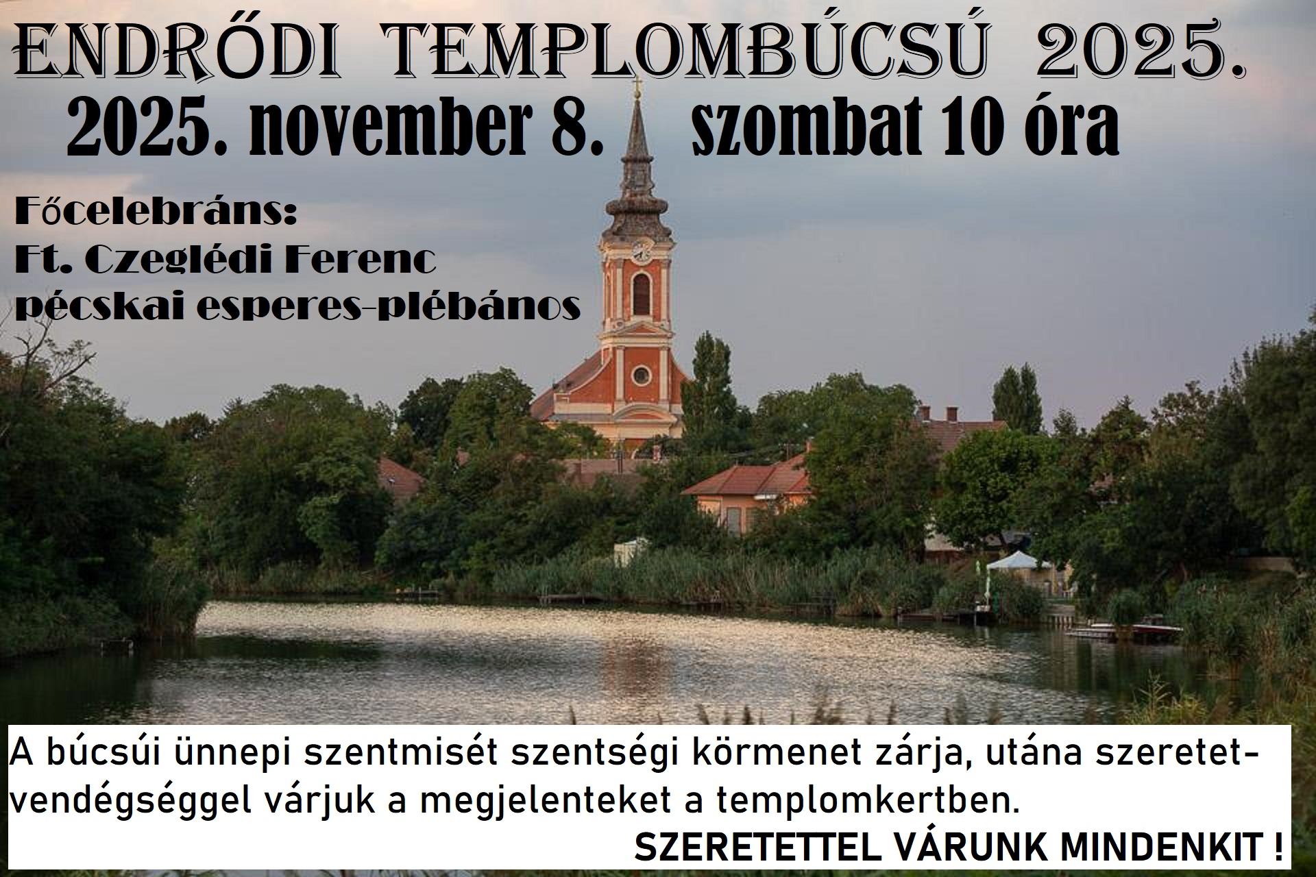 Endrődi Templombúcsú 2025