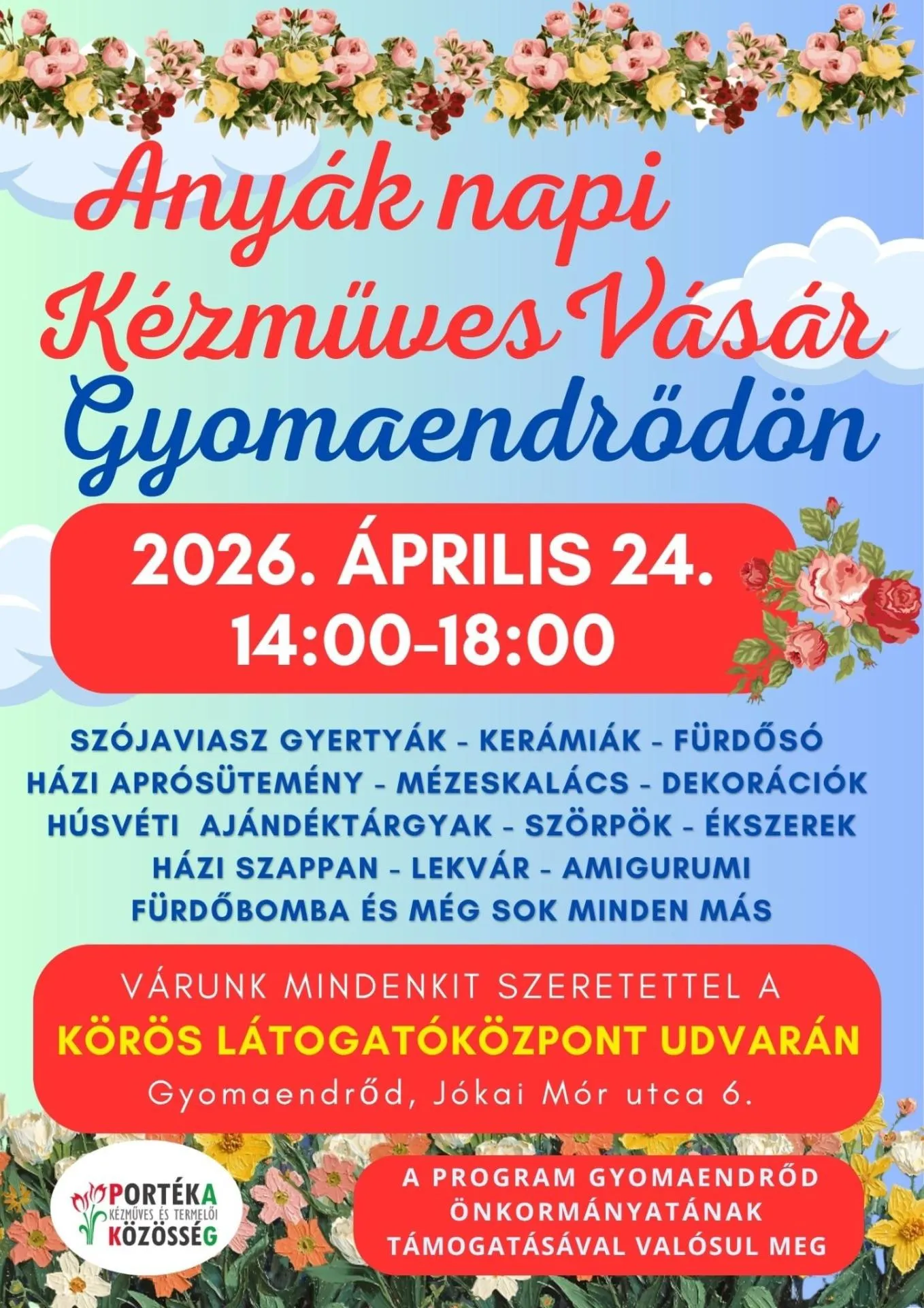 Anyák napi Kézműves Vásár Gyomaendrődön