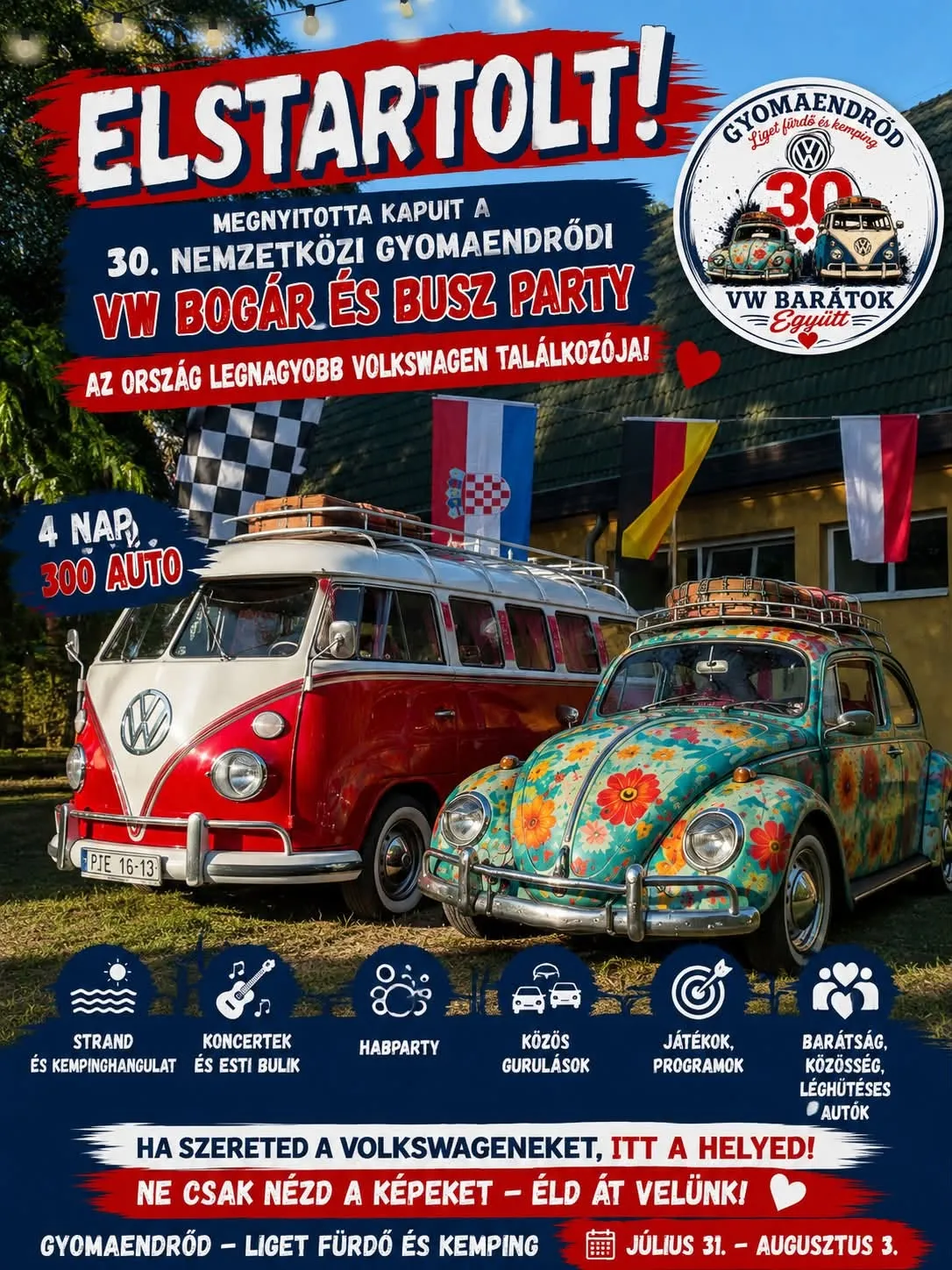 XXX. Gyomaendrődi Volkswagen Bogár és Busz Party