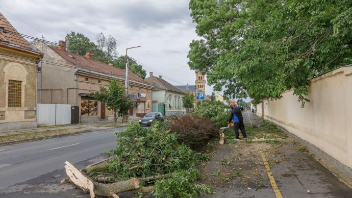 Letarolta a vihar Gyomaendrődöt - összefogással kezdődött meg a helyreállítás