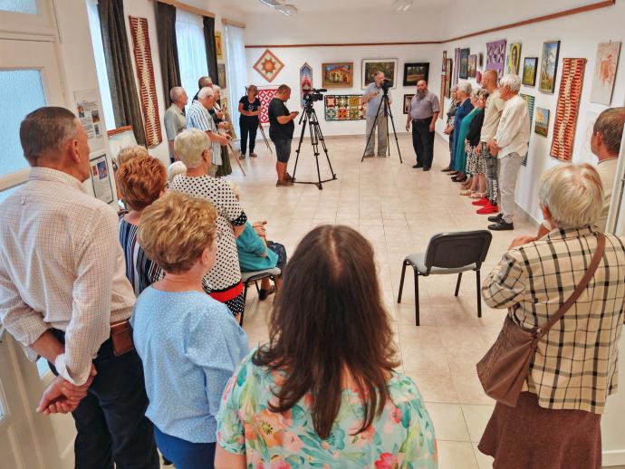 XVIII. Gyomaendrődi Holló László Művésztábor és a Körös-körül Foltvarró Kör közös kiállítása