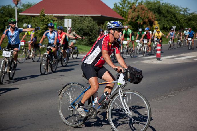 Gyomaendrődön járt a Határon túra kerékpáros rendezvény 