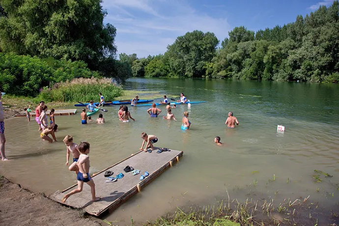 Szabadstrand a Hármas-Körös gyomaendrődi szakaszán